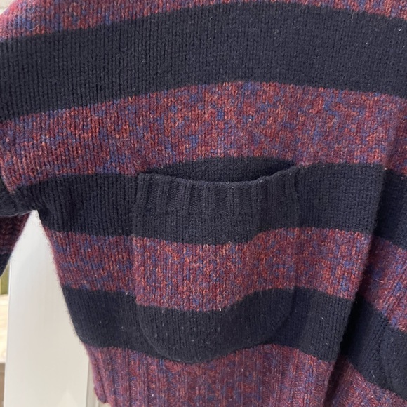 NAADAM Black and Purple Crew Neck Sweater - Picture 2 of 4